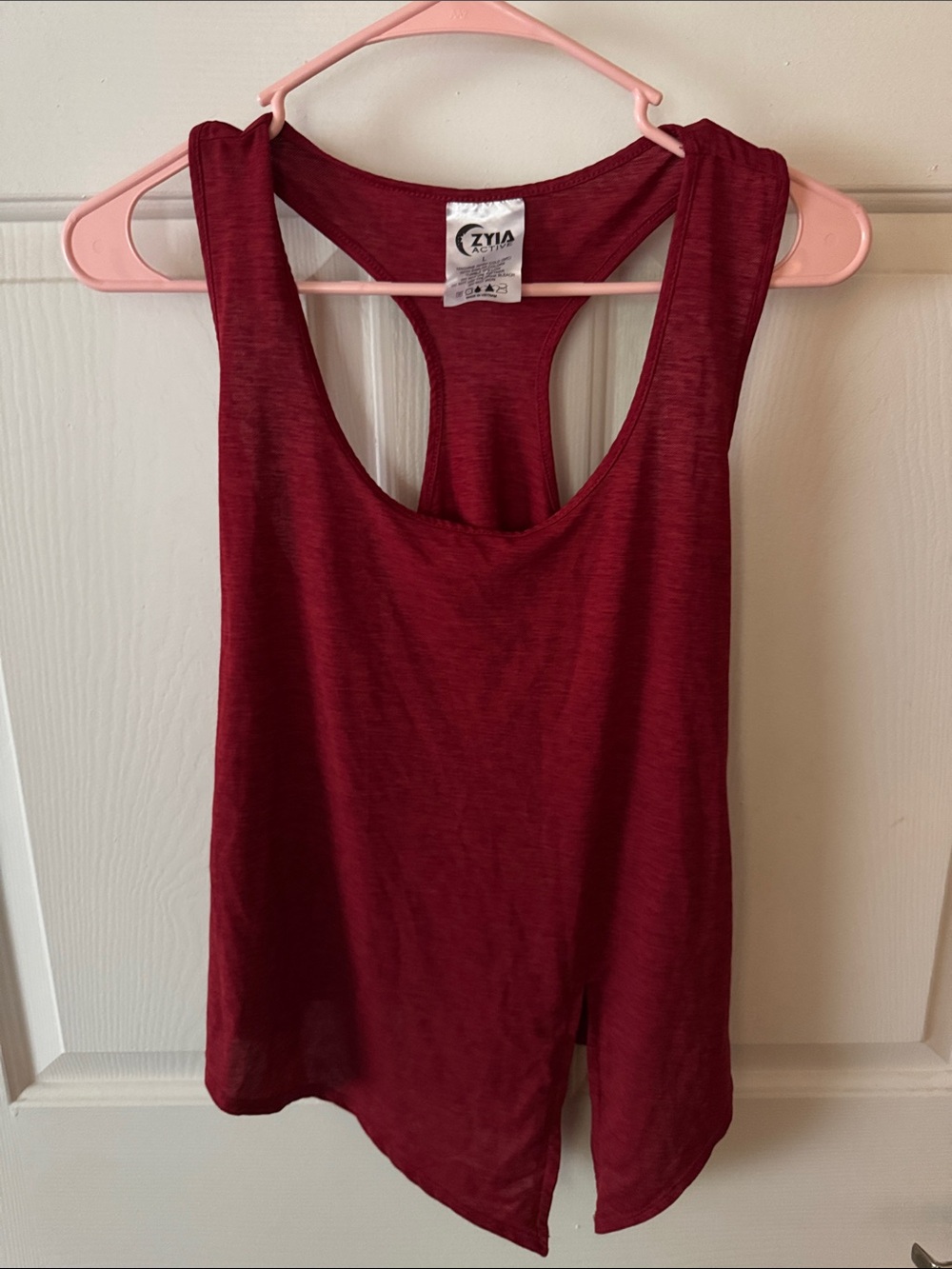 Zyia Active Red Tank Top Large
